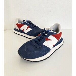 New Balance 237 Sneaker Shoes Navy White Red Low Top Comfort Lifestyle Men's 8
